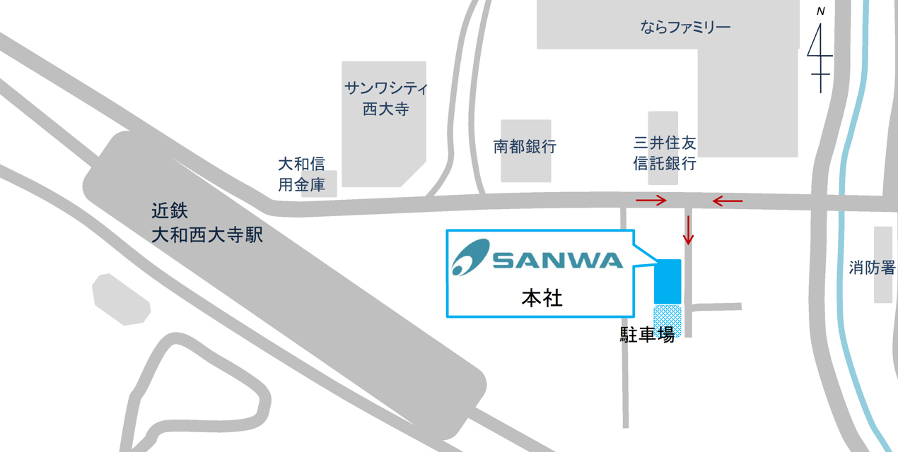 周辺地図：三和建設株式会社